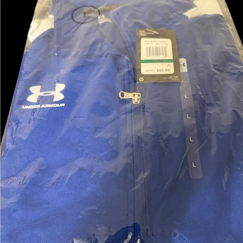 Under Armour Men's Large Royal Blue Challenger Track Jacket. New in the bag.